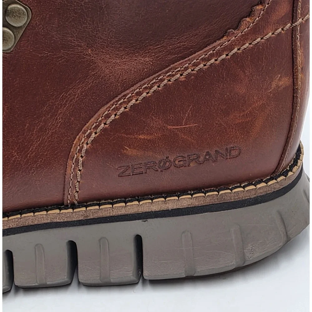 Cole Haan ZeroGrand Waterproof Hiker Boot British Tan Leather Mens 9M C30405